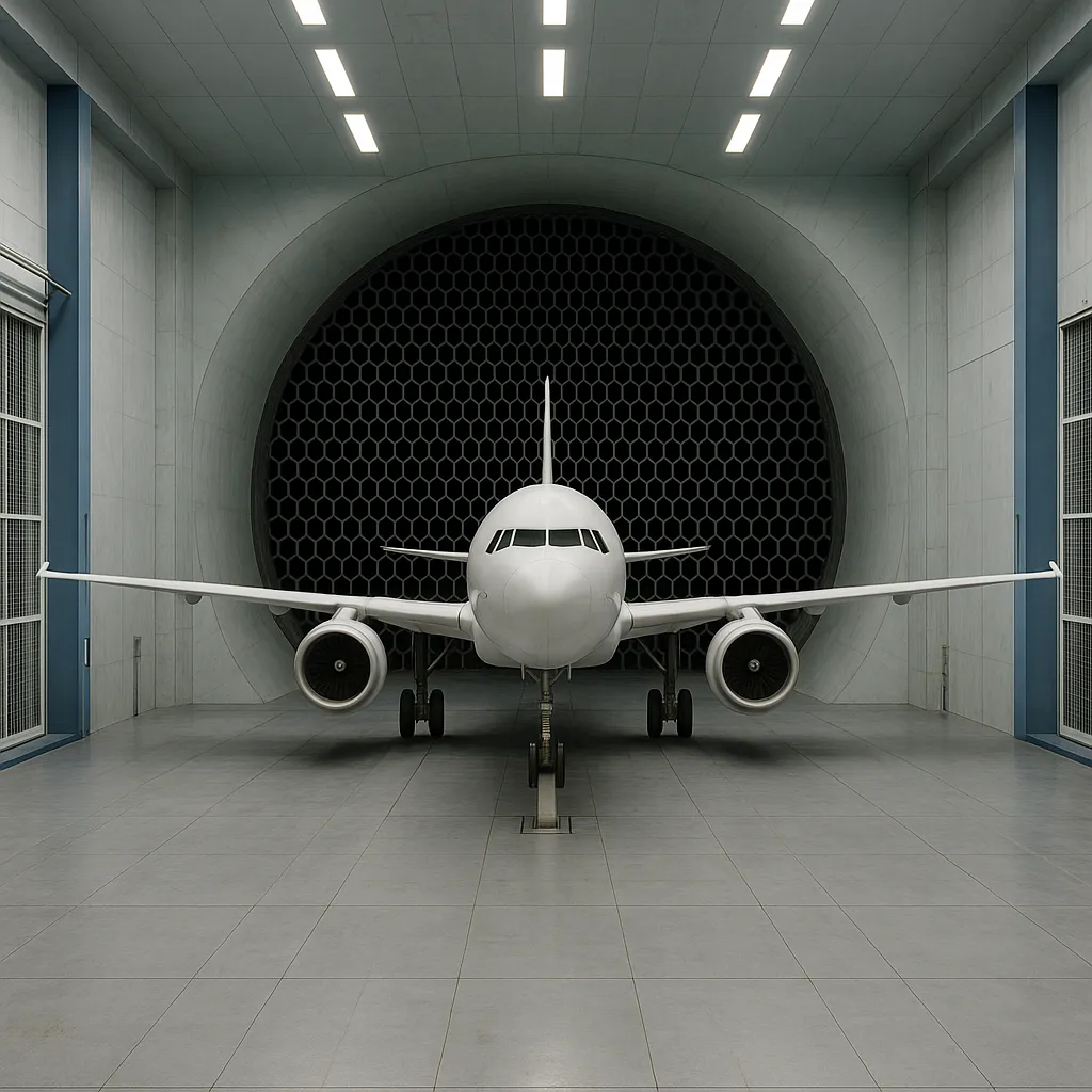 Aerospace wind tunnel with precision inflatable seals for airtight testing environments